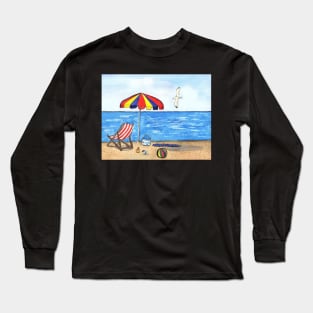 Summer Day at the Beach Long Sleeve T-Shirt
